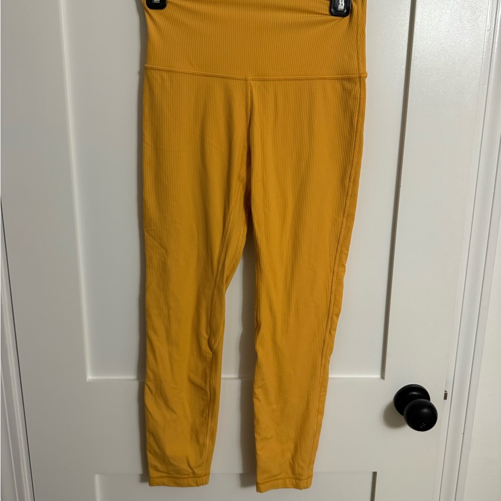 Lululemon Athletica Mustard Leggings